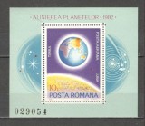 Romania.1981 Posta aeriana:Alinierea planetelor-Bl. ZR.671, Nestampilat