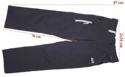 Pantaloni trekking softshell Jack Wolfskin Flexshield copii marimea 152 cm foto