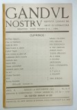 GANDUL NOSTRU , REVISTA LUNARA DE ARTA SI LITERATURA , NR. 6-7 , 1923