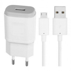 Incarcator 3A Cu Cablu MicroUSB FAST CHARGER Alb In Blister foto