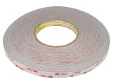 Bandă de Fixare Acrilică Gri 12mm x 33m, 3M