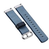Curea material textil, compatibila Samsung Galaxy Watch3 40mm, telescoape Quick Release, Albastru, Very Dream