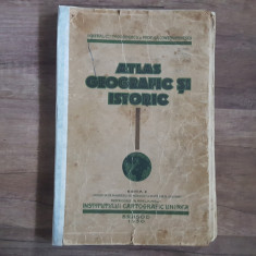 ATLAS GEOGRAFIC SI ISTORIC Ed. A II-a - C-tin Teodorescu 1930
