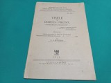 VISELE &Icirc;N DEMENȚA PRECOCE *CONSIDERAȚIUNI PSIHANALITICE * TEZĂ DOCTORAT / G.G. RETEZEANU * 1928 *25