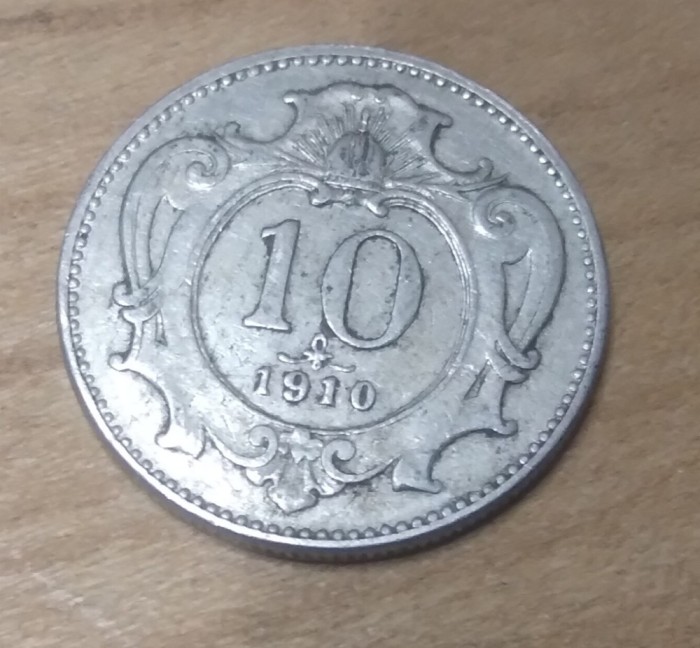 AUT AustroUngaria 10 heller 1910
