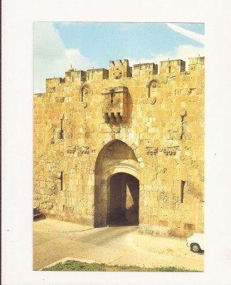 SI1 - Carte Postala -ISRAEL-Jerusalem, St. Stephen Gate, Necirculata foto