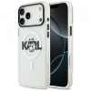 Husa MagSafe pentru Apple iPhone 17, Karl Lagerfeld, IML Sketch Logo Choupette, Transparenta