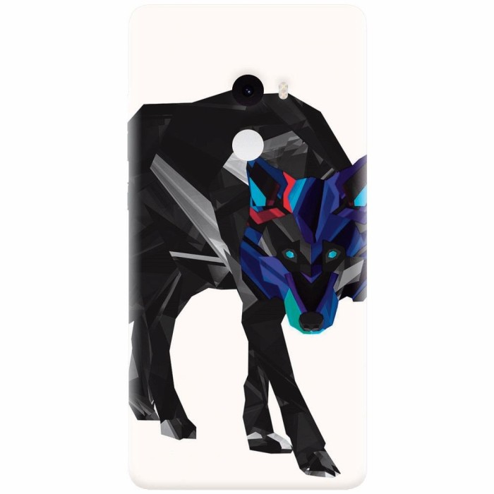Husa silicon pentru Xiaomi Mi Mix 2, Abstract Wolf