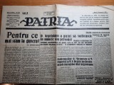 Ziarul patria 2 decembrie 1930-maresalul averescu pierde procesul,art. oradea