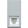 Priza telefon RJ11 Axolute Bticino 1M aluminiu HC4258 11N