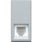 Priza telefon RJ11 Axolute Bticino 1M aluminiu HC4258 11N