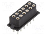 Conector HARWIN PCB-cablu/PCB soclu mamă PIN 12 Datamate L-Tek THT