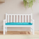 vidaXL Pernă pentru bancă de grădină, turcoaz, 120x50x7 cm, textil