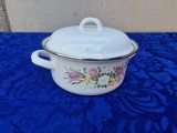 Home Decor | cratita, oala emailata, diametru 20 cm