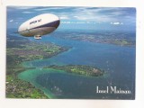 FA160 - Carte Postala - GERMANIA - Flower island in Lake Constance with Zeppelin NT, necirculata