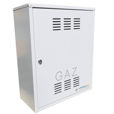Firida 60x50x25 cm, Proconstructo Group, cutie pentru contor de gaz si regulator, gri, din tabla, cu foto