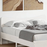 Gossi tablie de pat, alb, 140 cm, lemn masiv de pin