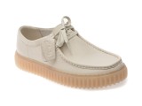 Cumpara ieftin Mocasini CLARKS albi, TORHILL LO, din piele naturala