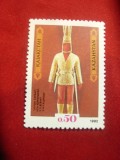 Serie Kazakstan 1992 - Razboinicul de aur - statueta in uniforma , 1 valoare