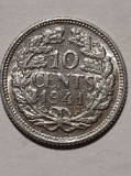 10 cents 1941 argint Olanda, Europa