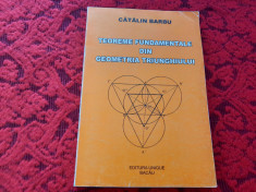 TEOREME FUNDAMENTALE DIN GEOMETRIA TRIUNGHIULUI CATALIN BARBU RF14/4 foto