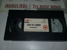 Caseta video veche Originala,Film SCENT OF A WOMAN/PARFUM DE FEMEIE 1992