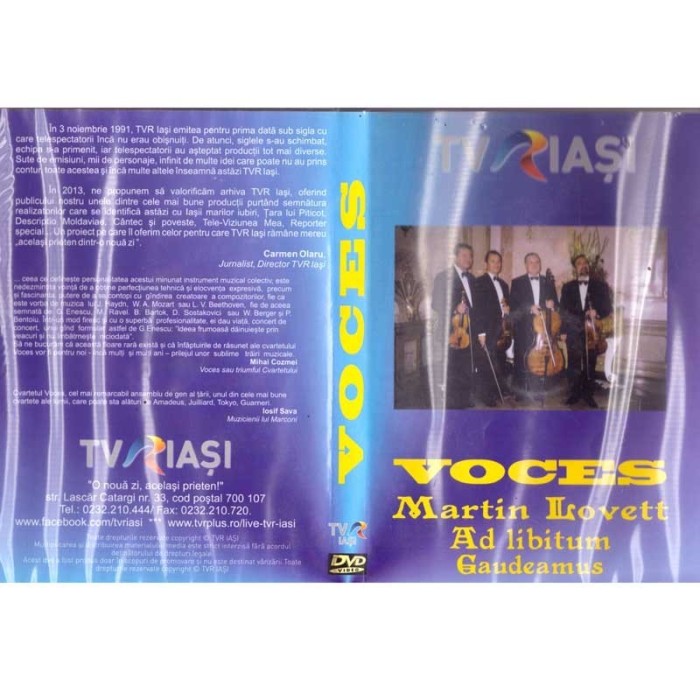 - Voces. Martin Lovett. Ad libitum Gaudeamus - 2 DVD-uri - 137521