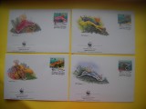 HOPCT PLIC FDC S NR 259 SET 4 FDC FAUNA-ANIMALE MARINE NIUE 1999
