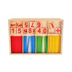 Set educativ &bdquo;Invata sa numeri si sa calculezi cu ajutorul betisoarelor colorate&rdquo;