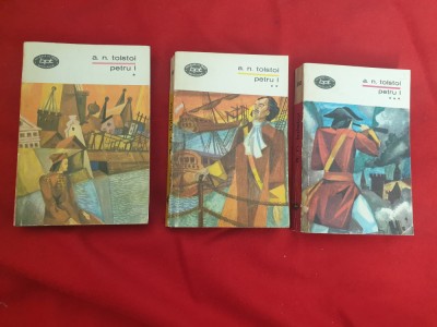 Lev, Tolstoi Petru 1, 3 volume BPT, 1970 vol.1-3 foto