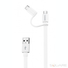 Cabluri de date Huawei, Cable USB To Type C, AP55s, White, OEM, LXT