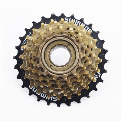 Pinion Bicicleta Filetat Shimano Tourney MF-TZ500-7, 14T-28T, MEGA RANGE, 7 Viteze Ultimate FactoryBikes foto