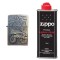 Bricheta Tip Zippo, 3D Relief, Metalica, King of 4wd si Lichid Zippo 125 ml M2