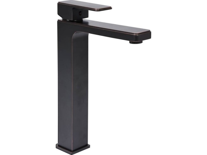 FALA Baterie lavoar inalta + accesorii Retro Black 3