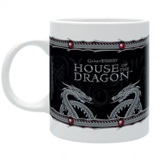 Cana ceramica licenta House of the Dragon - Silver Dragon 320ml