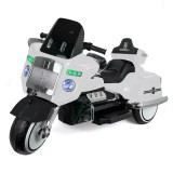 Motocicleta electrica pentru copii Chopper Royce, 80W 12V, telecomanda, bluetooth, culoare alba