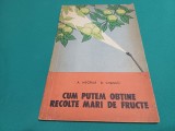 Cum Obtine Recolte Mari Fructe Carte 1961 Editura Agro-Silvica