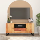 Dulap TV, 105x33,5x46 cm, lemn masiv de acacia&amp;lemn prelucrat