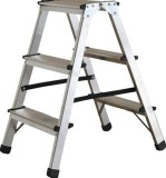 Cumpara ieftin Scara aluminiu dubla 3+3 trepte, 58cm, 150kg, ROTOR KMH1203