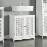 Dulap baie montabil sub chiuveta Karls&oslash;y 60x60x30cm alb [en.casa] HausGarden Leisure