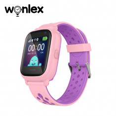 Ceas Smartwatch Pentru Copii Wonlex KT04 cu Functie Telefon, GPS, Camera, IP54 - Roz, Cartela SIM Cadou foto