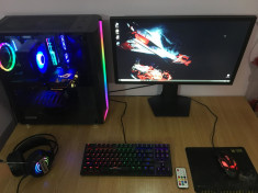 PC Gaming Complet [Unitate, Monitor, Periferice] foto