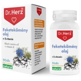 Capsule gelatinoase cu ulei de chimen negru + vitamina E Dr Herz 90 buc