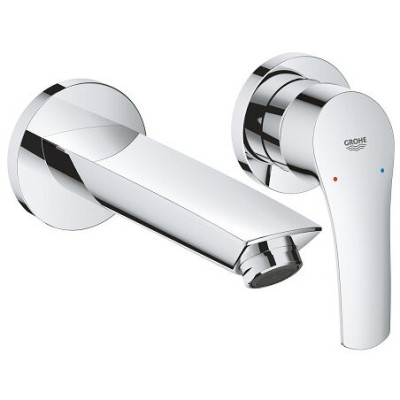 Baterie lavoar monocomanda, cu 2 orificii, Grohe Eurosmart foto