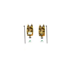 Set 2 senzori /avertizori pescuit ,baterii de 9 v incluse cu 2 picheti