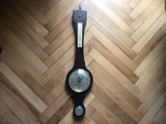 Barometru vechi german,cu termometru si higrometru foto