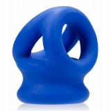 Oxballs - Tri-Squeeze inel de silicon pentru erecție penis 3 &icirc;n 1 albastru