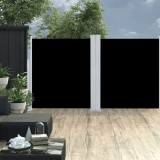 Copertina laterala retractabila, negru, 140 x 600 cm GartenMobel Dekor, vidaXL