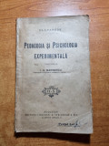 Pedagogia si psihologia experimentala - din anul 1921