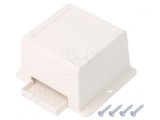 Carcasă universală ABS albă 78x82x45mm